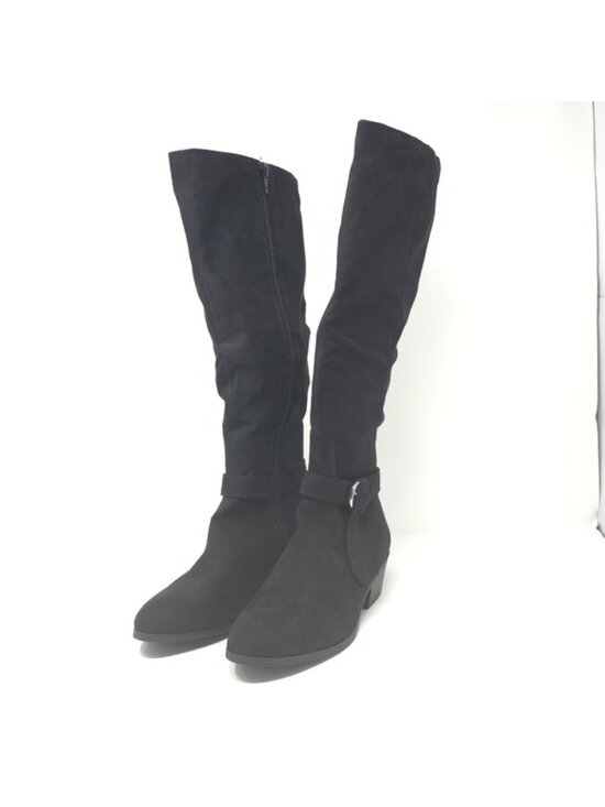 Style & Co. Shoes - Style & Co Boots Omahaf Black Faux Suede Knee High Size 6M